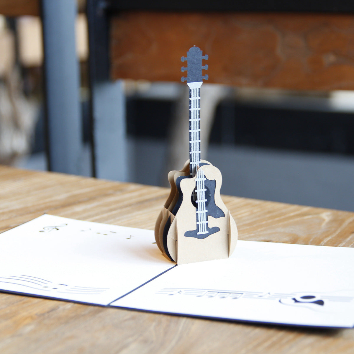 Classic Guitar Pop Up Card | 3D Card | Greeting Card | Music | Strings | Birthday | Gift