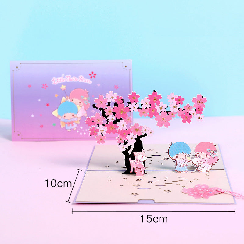 Hello Kitty Pop Up Card | 4 Styles | 3D Card | Birthday Card | Sakura | Japanese Style