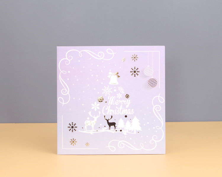 Pink Crystal Ball Christmas Tree Pop Up Card