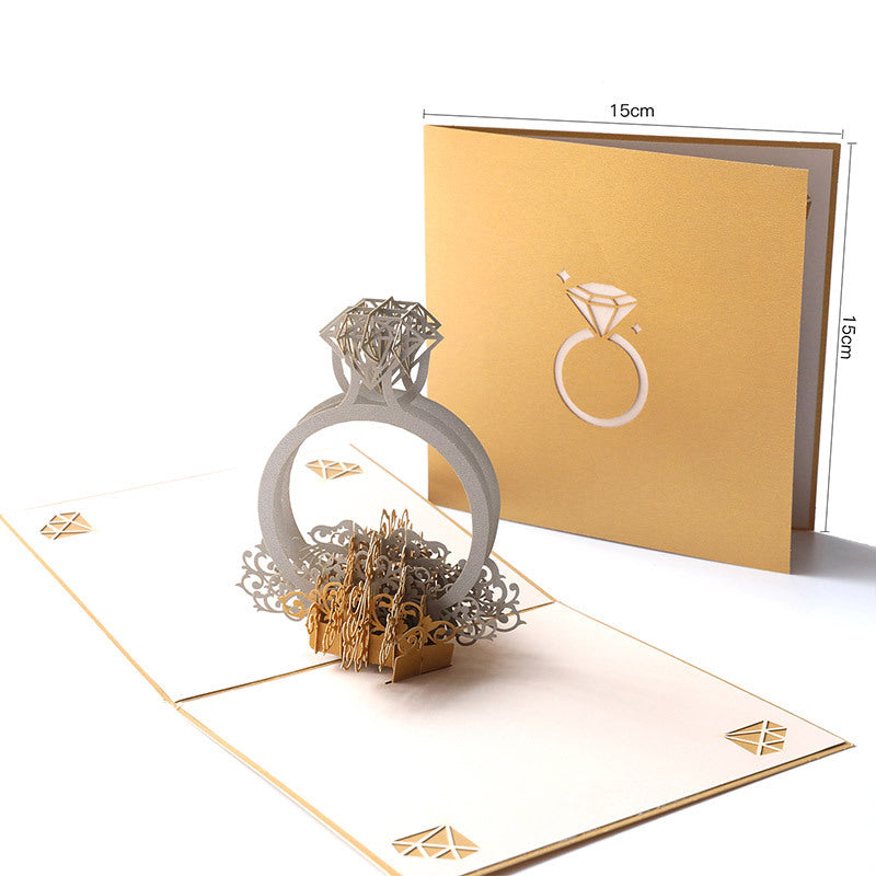 Engagement Ring Pop Up Card