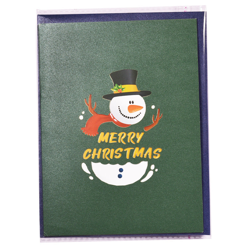 Christmas Pop Up Card with Snowman