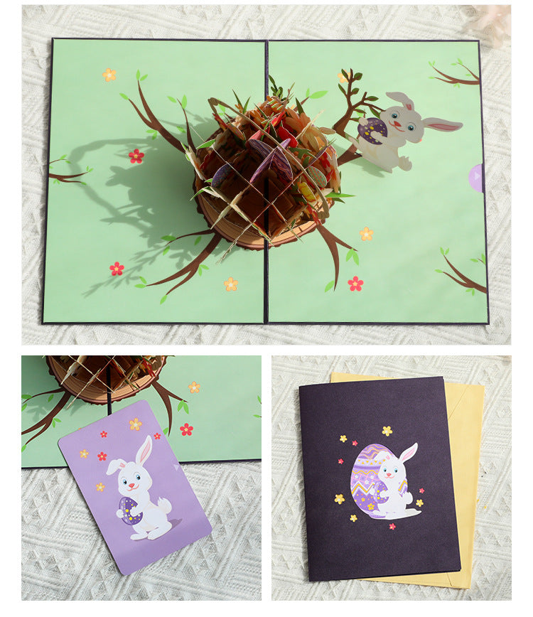 Easter Pop Up Card | 3D Card | Easter Basket | Easter Eggs | Bunny