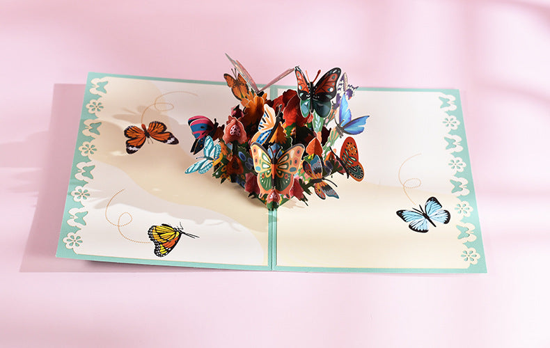 Butterflies in the Garden Pop Up Card | 3D Card