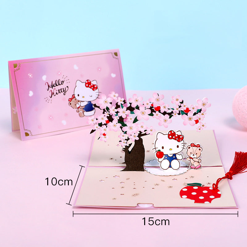 Hello Kitty Pop Up Card | 4 Styles | 3D Card | Birthday Card | Sakura | Japanese Style