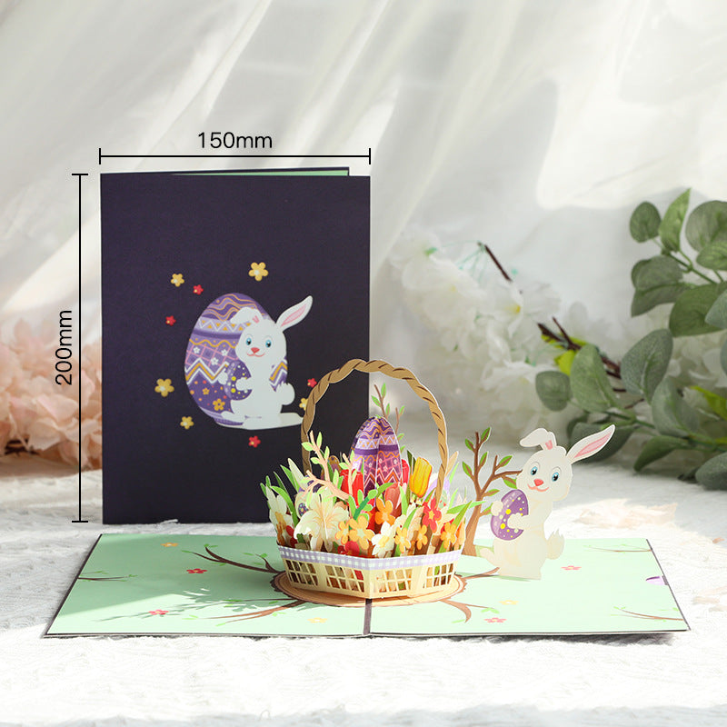 Easter Pop Up Card | 3D Card | Easter Basket | Easter Eggs | Bunny