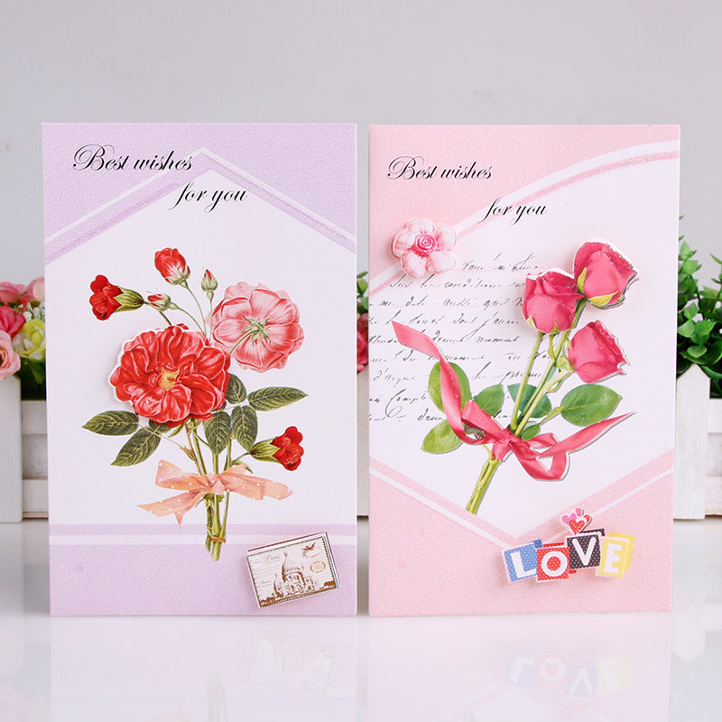 Best Wishes Greeting Cards - Bouquet Series - Set of 8 Cards