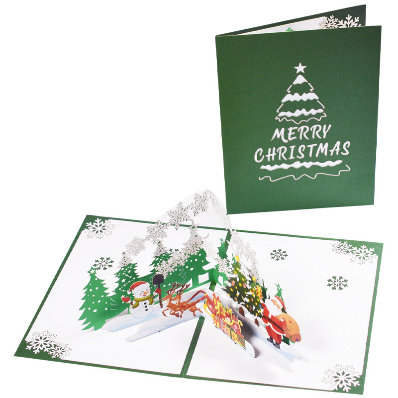 Christmas Pop Up Card, Xmas Gift, Greeting Card, Christmas Tree, 3d