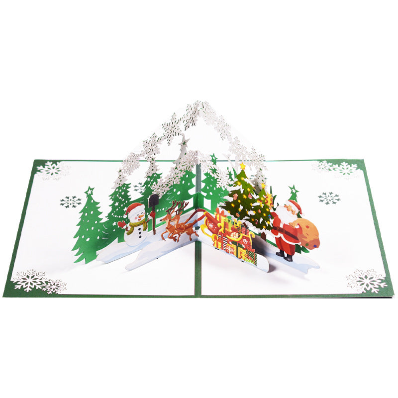 Christmas Pop Up Card, Xmas Gift, Greeting Card, Christmas Tree, 3d