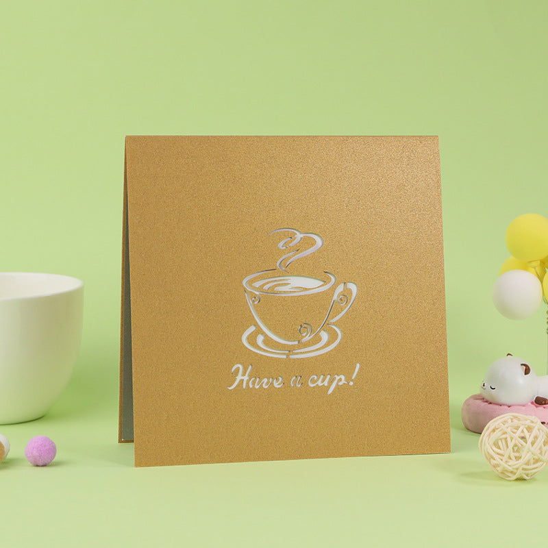 Cup of Coffee Pop Up Card