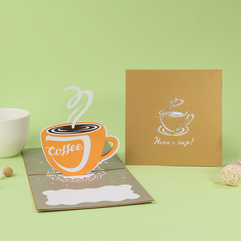 Cup of Coffee Pop Up Card