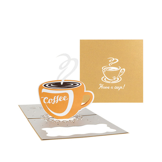 Cup of Coffee Pop Up Card