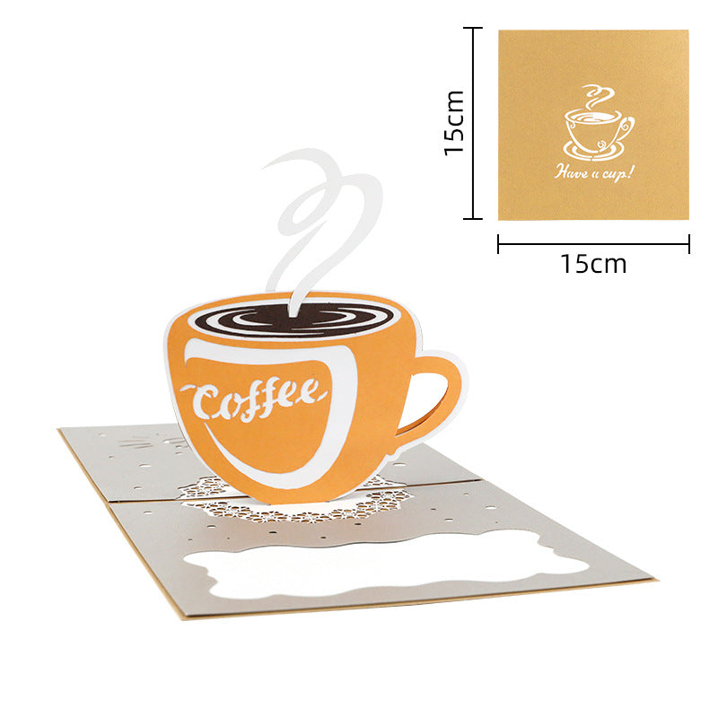 Cup of Coffee Pop Up Card