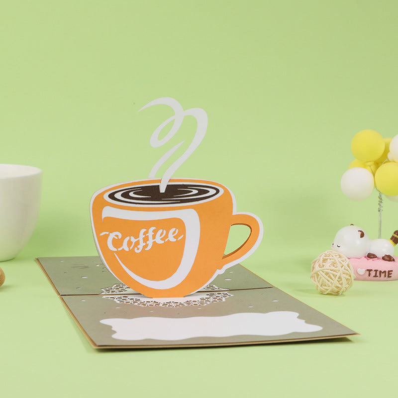 Cup of Coffee Pop Up Card