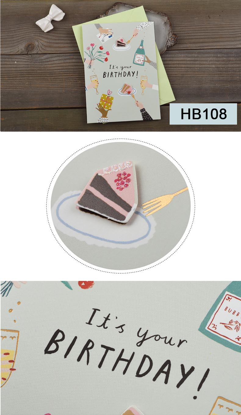 Birthday Cards - Watercolour Series - Set of 4 Cards