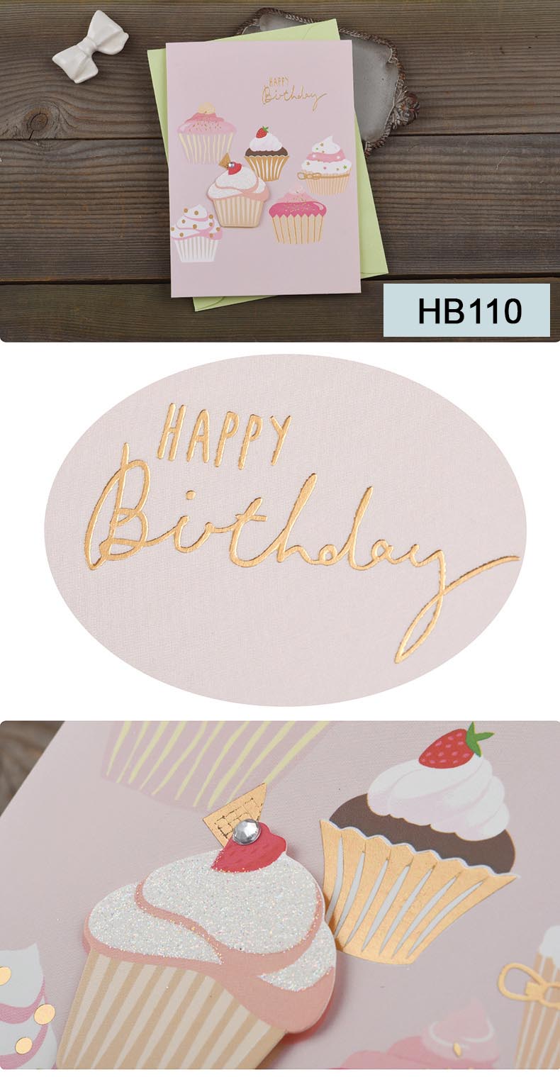 Birthday Cards - Watercolour Series - Set of 4 Cards