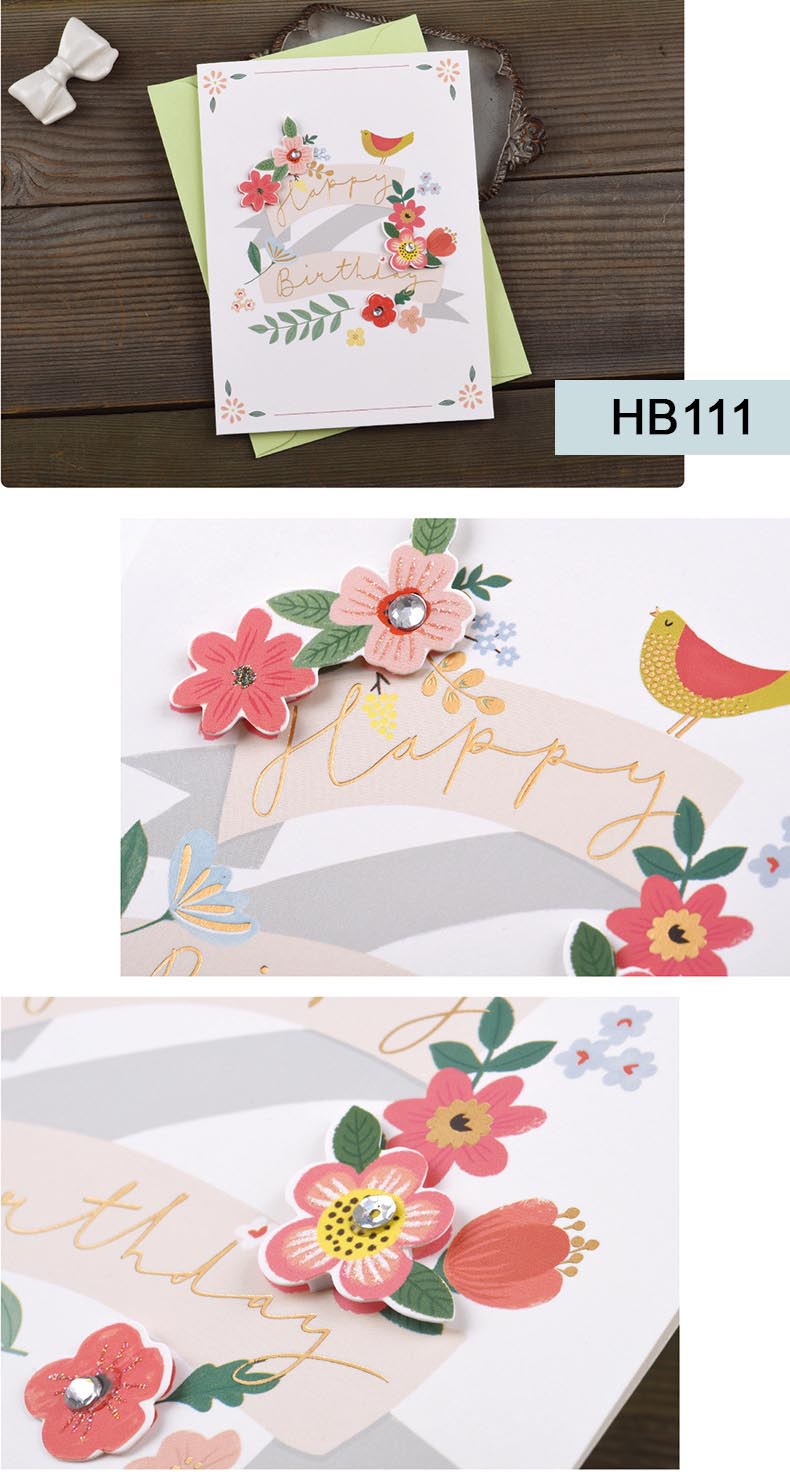 Birthday Cards - Watercolour Series - Set of 4 Cards