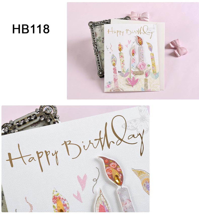 Birthday Cards - Sketched Series - set of 4 Greeting Cards