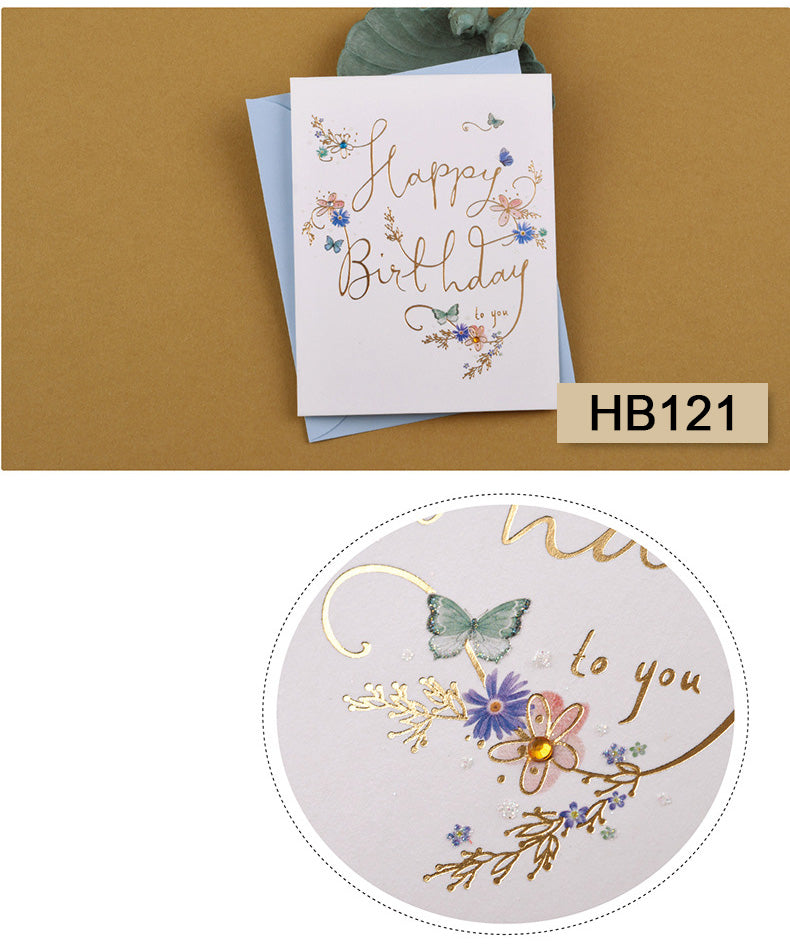 Birthday Cards - Butterfly Series - Set of 3 Greeting Cards