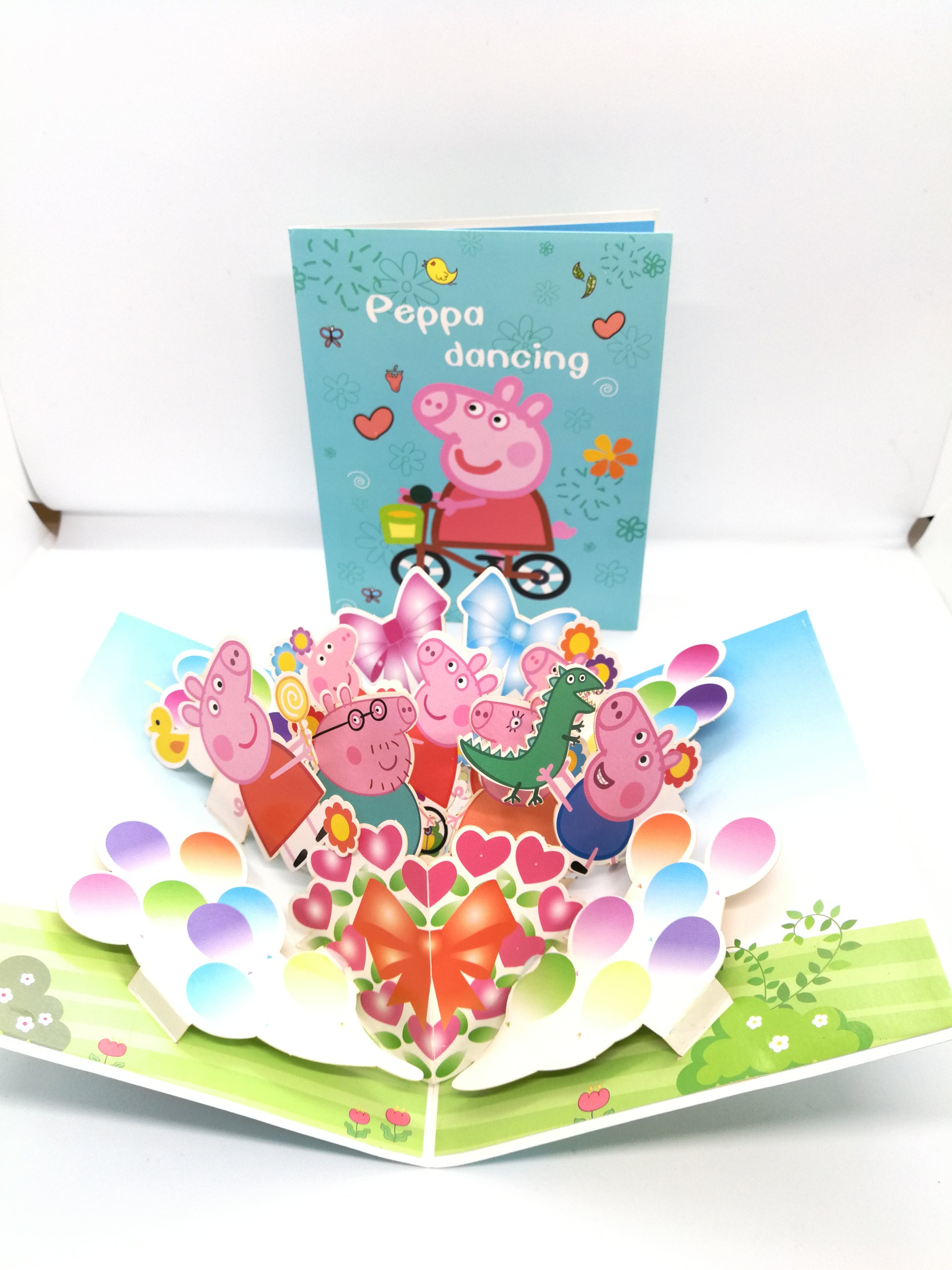 Peppa Pig Dancing Pop Up Card - Q&T 3D Cards and Envelopes