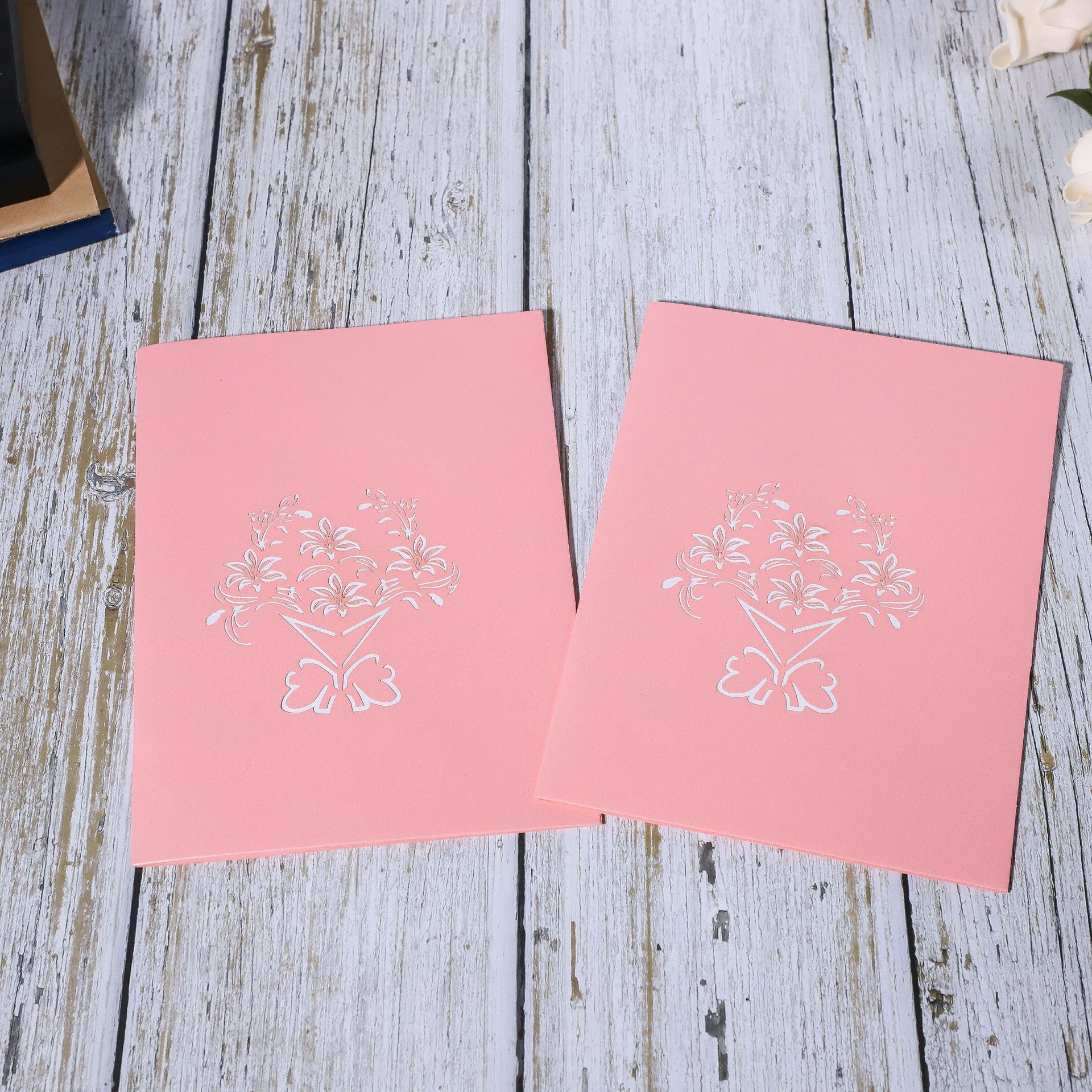 Lily Flowers Pop Up Card