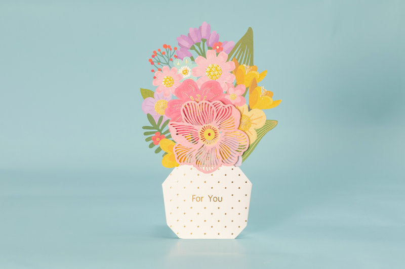 Flowers in Pot Greeting Card