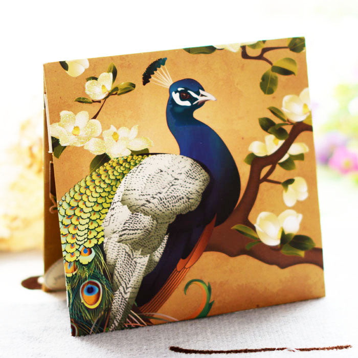 Colourful Peacock Pop Up Card