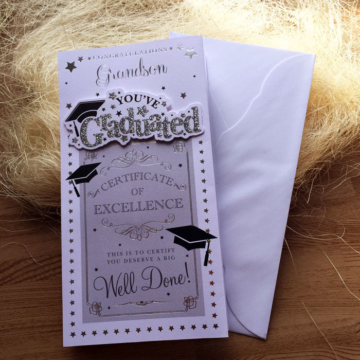 Greeting Card for Graduation - Grandson