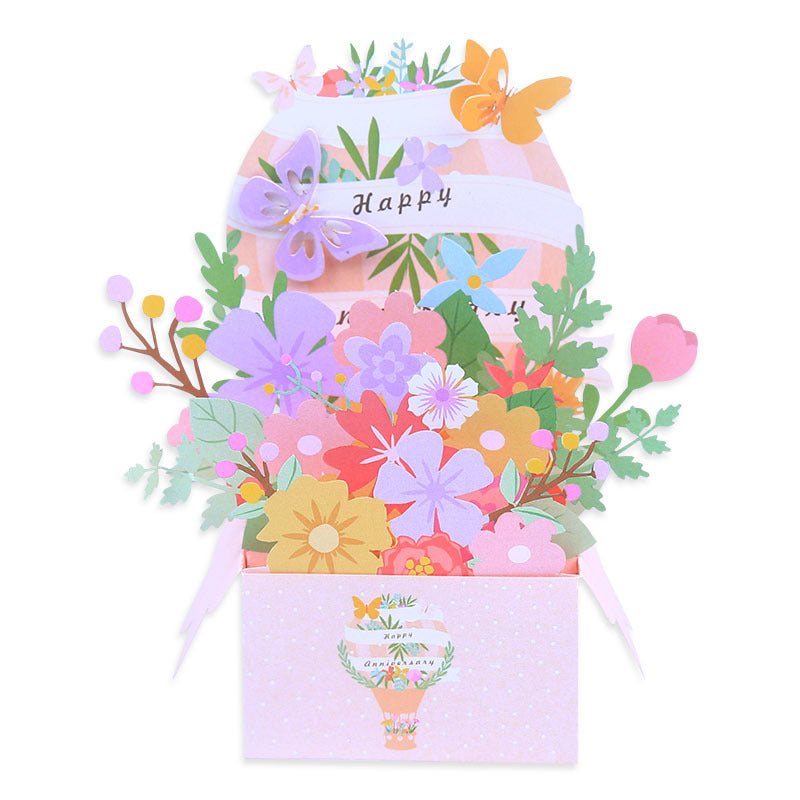 Anniversary Bouquet Pop Up Card