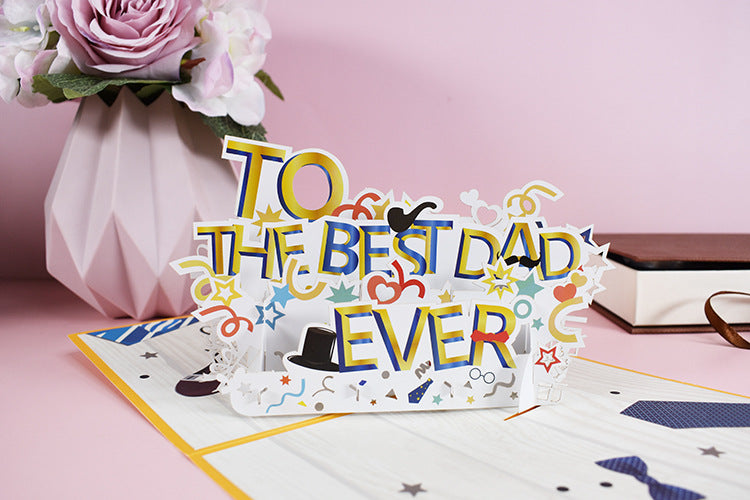 Fathers Day "Best Dad Ever" Pop Up Card