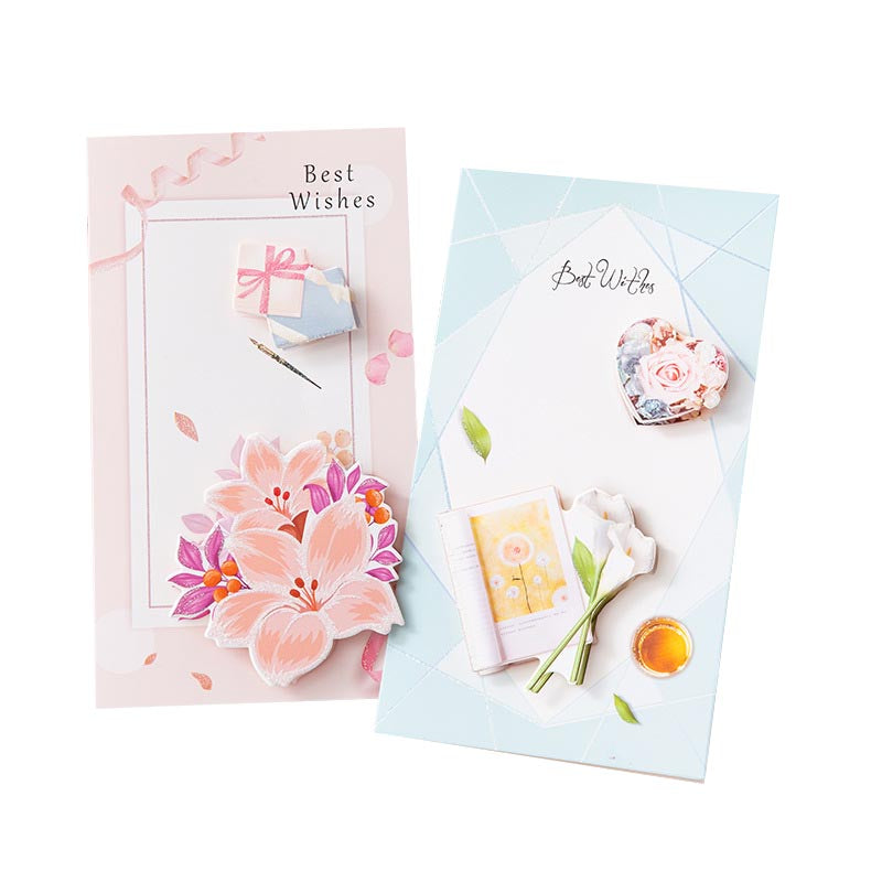 Best Wishes Greeting Cards - Memories Series - Set of 8 Cards