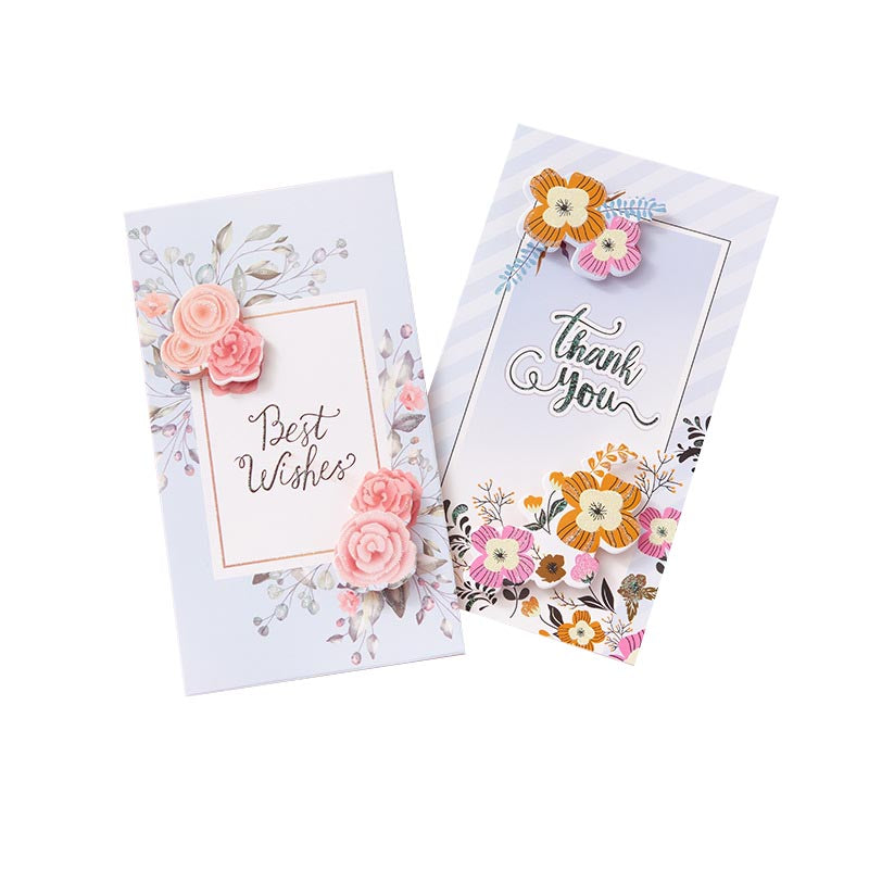 Best Wishes Greeting Cards - Frame Series - Set of 8 Cards