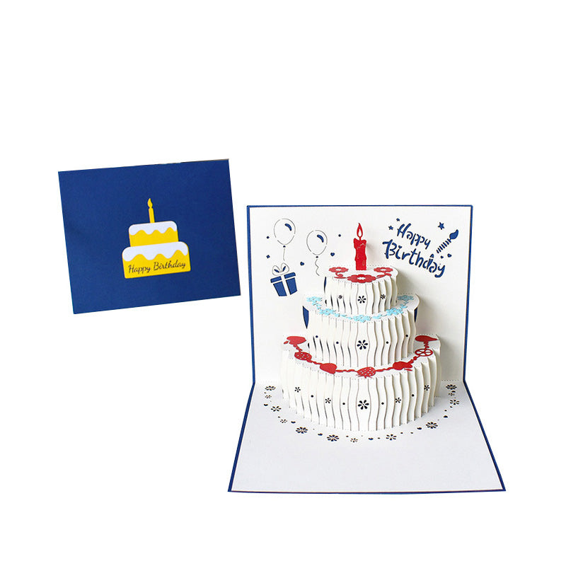 3D Pop Up Card | Birthday Card | Greeting Card | Birthday Cake | Gift | 3 Styles