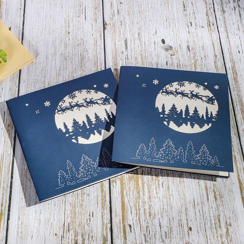 Christmas Card - Winter Night in the Forest