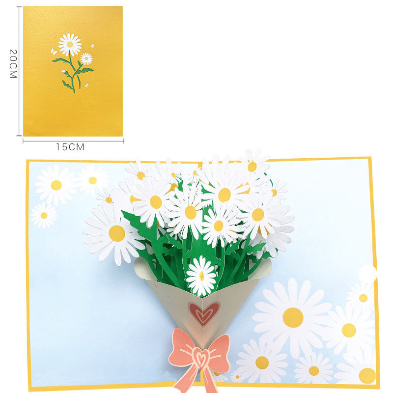Daisy Bouquet Pop Up Card