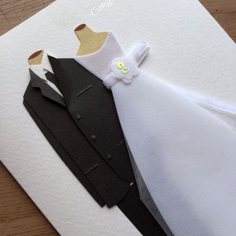 Bride and Groom Wedding Card