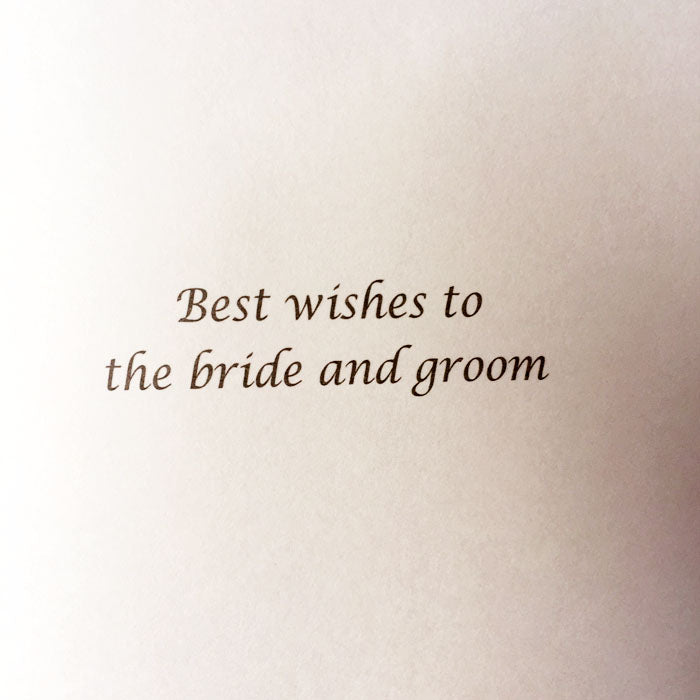 Bride and Groom Wedding Card