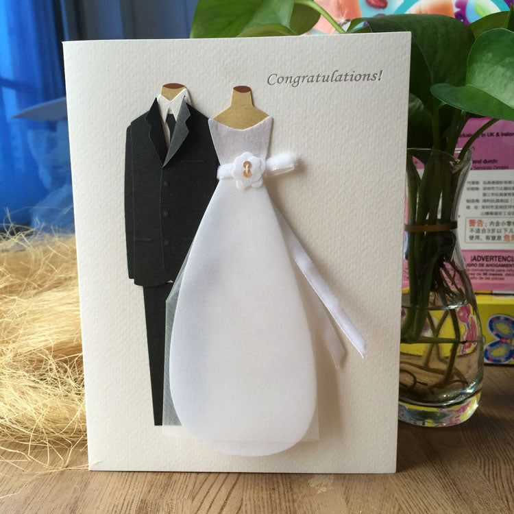 Bride and Groom Wedding Card