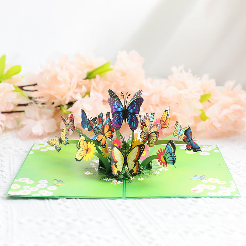 Butterflies in the Garden Pop Up Card