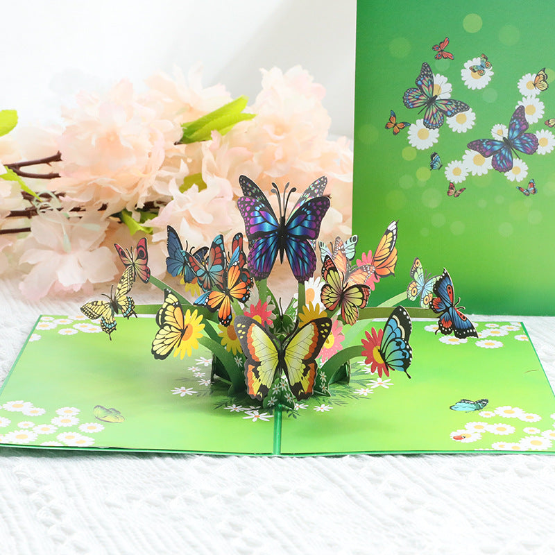 Butterflies in the Garden Pop Up Card