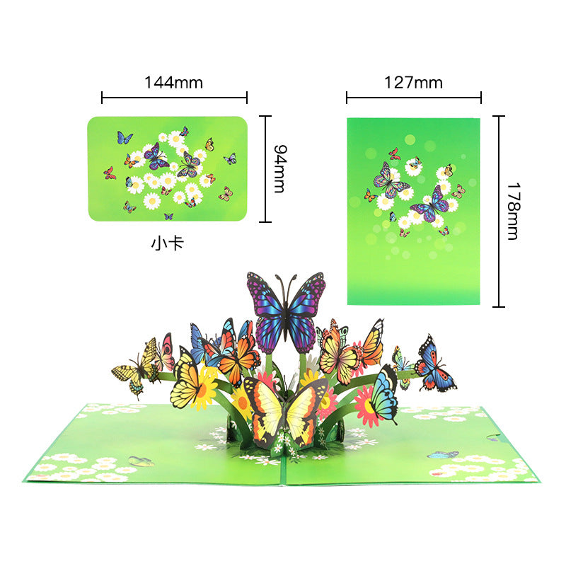 Butterflies in the Garden Pop Up Card