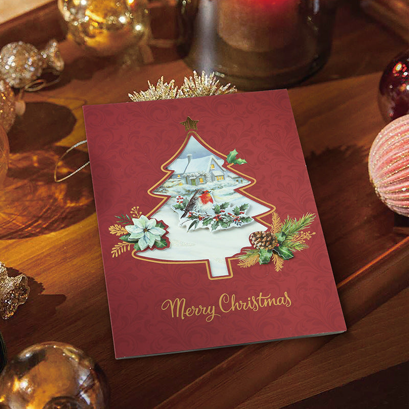 Christmas Cards Set with Hollow Window - Pack of 6