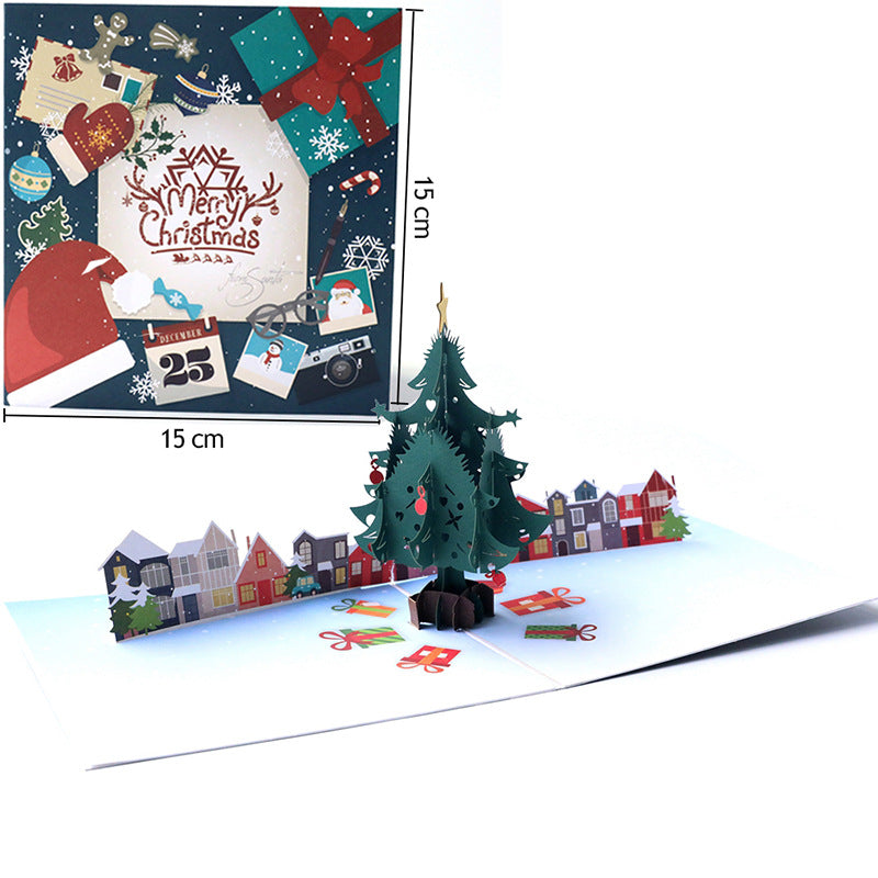 Christmas Market Pop Up Card | 3D Card | Xmas | Greeting Card | Gift