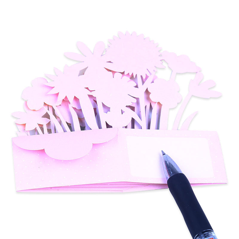 Summer Flowers Pop Up Card
