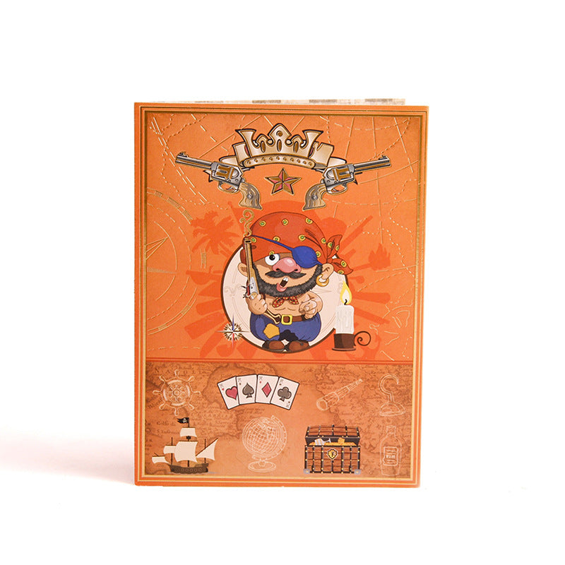 Pirates and Gun Pop Up Card - Q&T 3D Cards and Envelopes