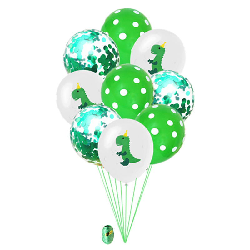 Birthday Dinosaur Set - 20 Balloons, Bunting, and Accessories