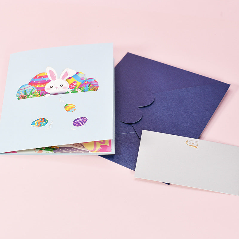 Colourful Easter Eggs Pop Up Card