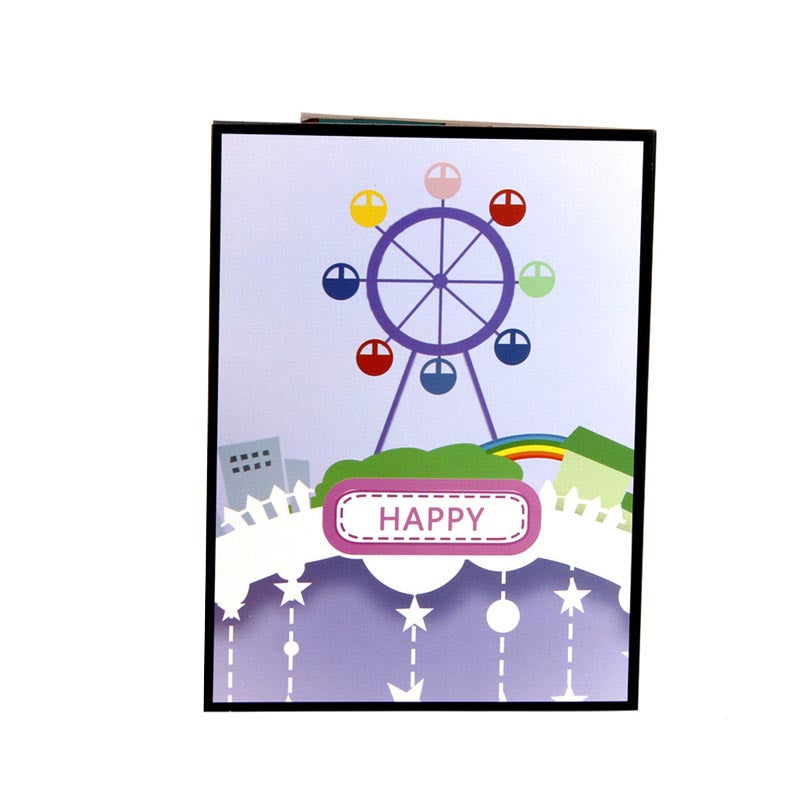 Ferris Wheel Pop Up Card - Happy