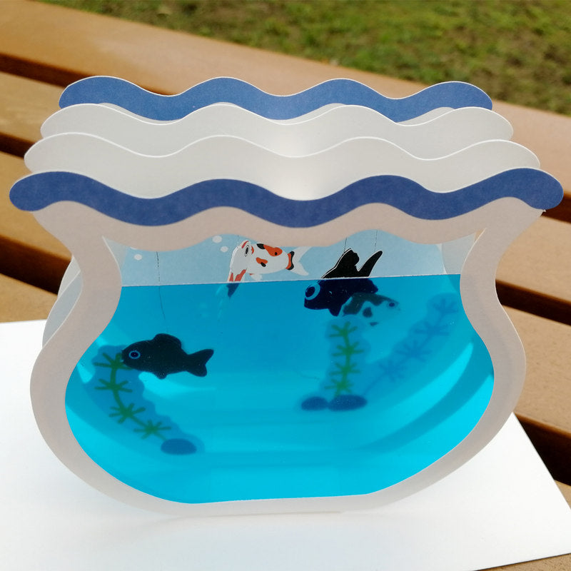 Fish Tank Pop Up Card | 3D Card | Moving | Gift | Birthday Card