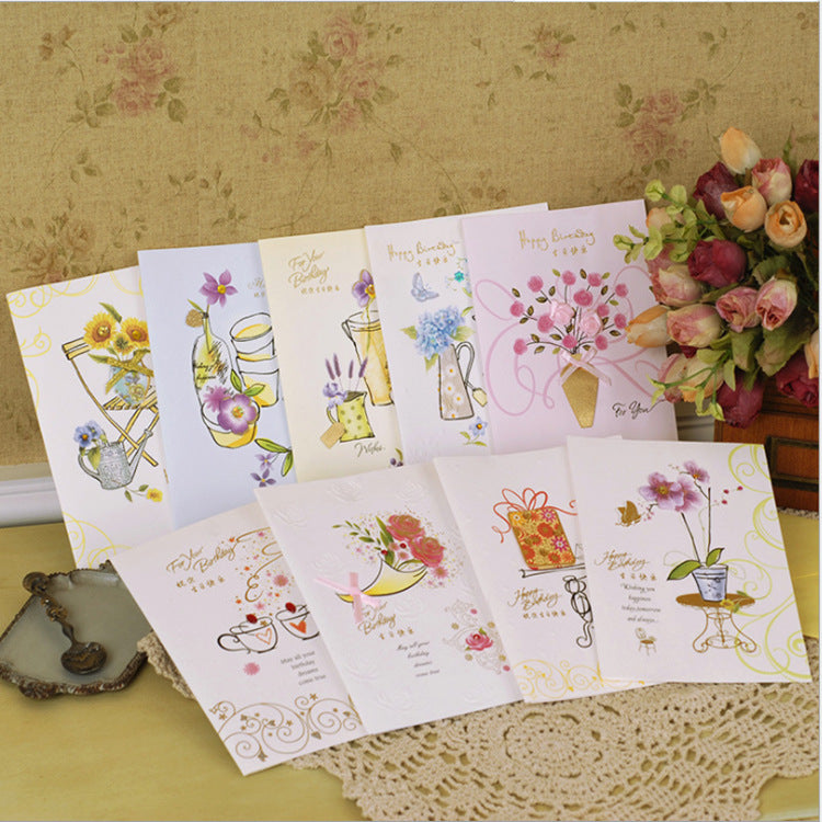 Birthday Cards - Chinese Style Series - Set of 9 Greeting Cards