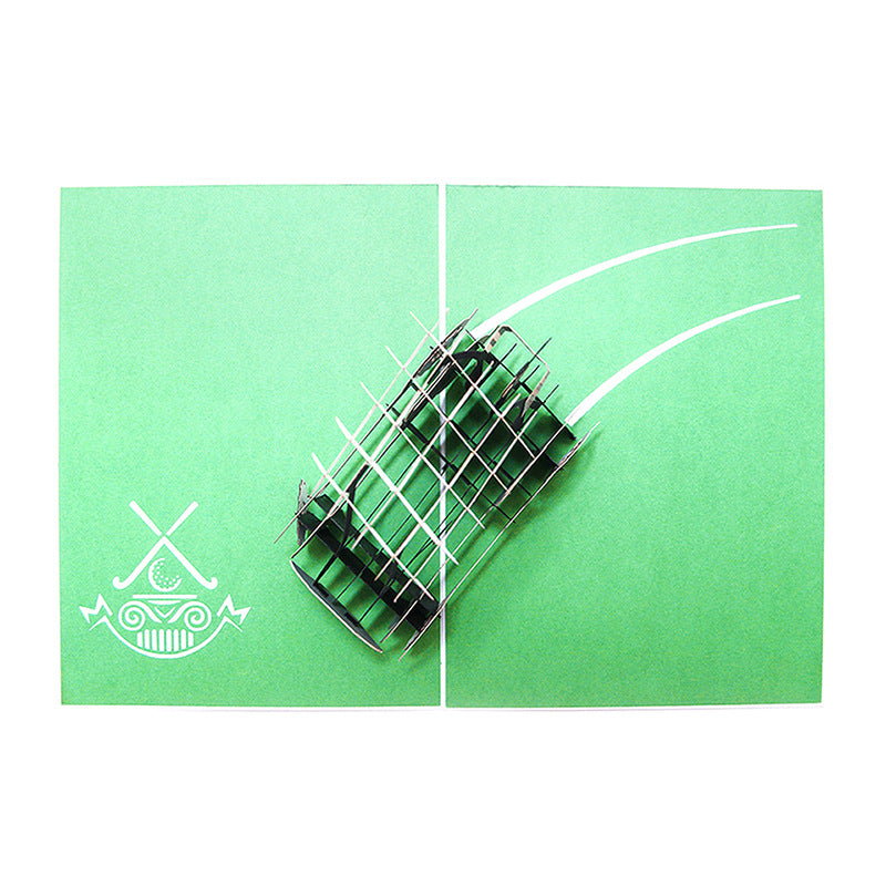 Golf Car Pop Up Card